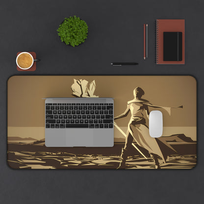 Wanderer of the Desolate Sands - Desk Mat