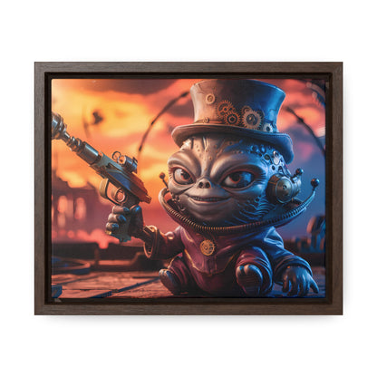 "Clockwork Gunslinger at Dusk" - Gallery Canvas Wraps, Horizontal Frame