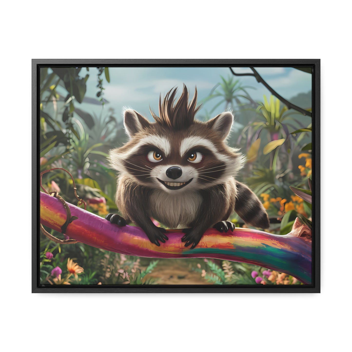 Jungle Mischief - Gallery Canvas Wraps, Horizontal Frame