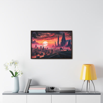 City of the Last Dawn - Gallery Canvas Wraps, Horizontal Frame