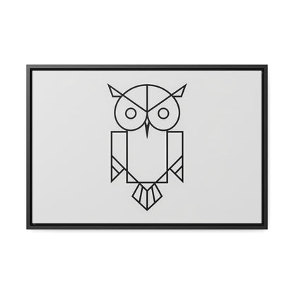 Geometric Owl - Gallery Canvas Wraps, Horizontal Frame