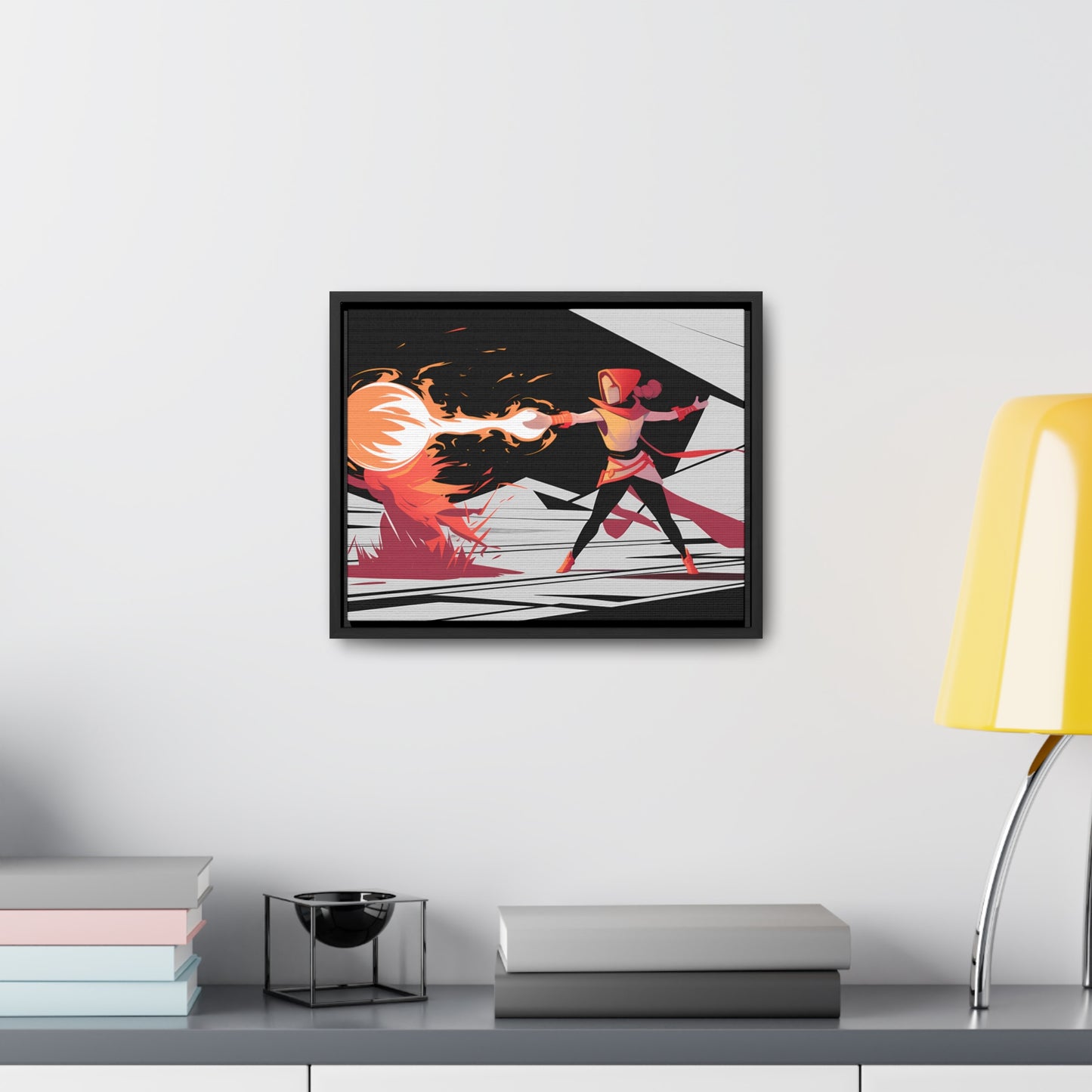 Conjuring the Firestorm - Gallery Canvas Wraps, Horizontal Frame