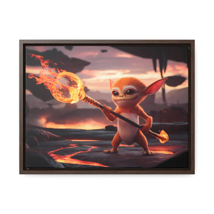 "Guardian of the Flame" - Gallery Canvas Wraps, Horizontal Frame