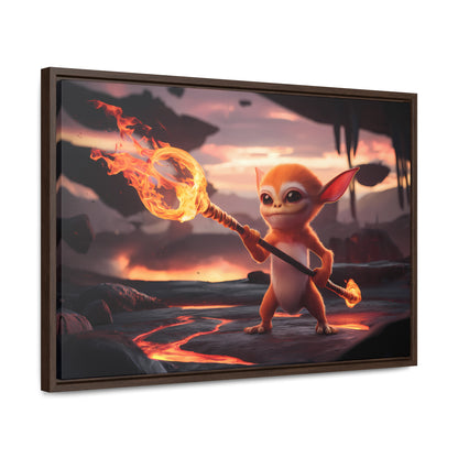 "Guardian of the Flame" - Gallery Canvas Wraps, Horizontal Frame