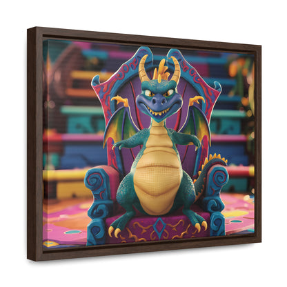 Dragon King on His Throne - Gallery Canvas Wraps, Horizontal Frame