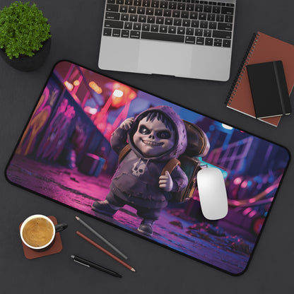 Cute Punk Rock Skeleton - Desk Mat