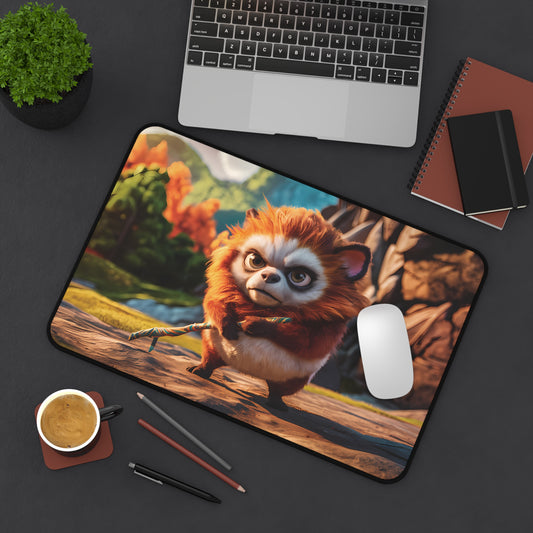 Cute furry Creature - Desk Mat