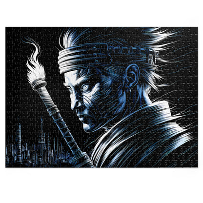 Blade of the Neon City - Jigsaw Puzzle (30, 110, 252, 500,1000-Piece)