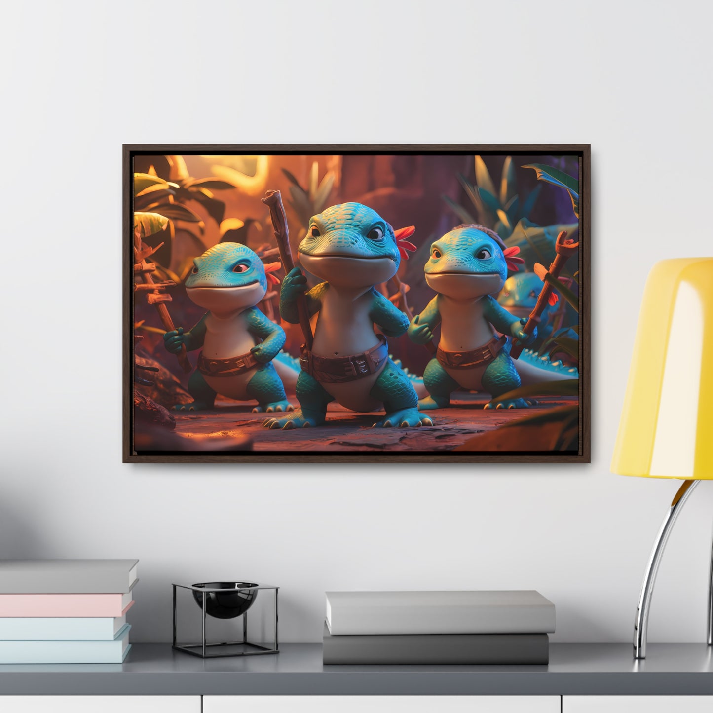 Guardians of the Jungle Tribe - Gallery Canvas Wraps, Horizontal Frame