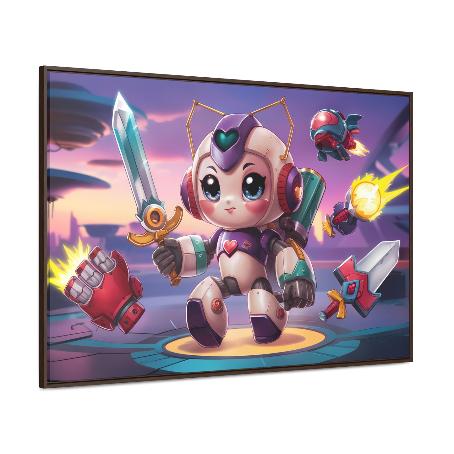 Battle Bot Hero - Gallery Canvas Wraps, Horizontal Frame