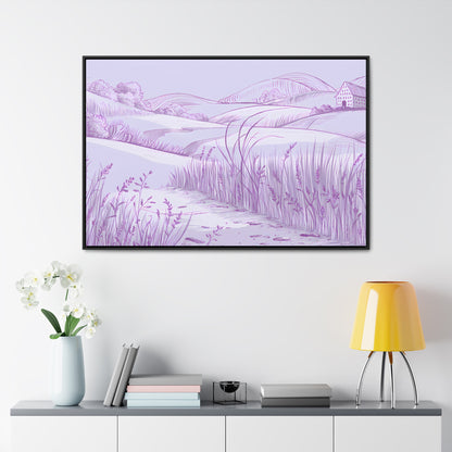 Whispers of the Lavender Hills - Gallery Canvas Wraps, Horizontal Frame