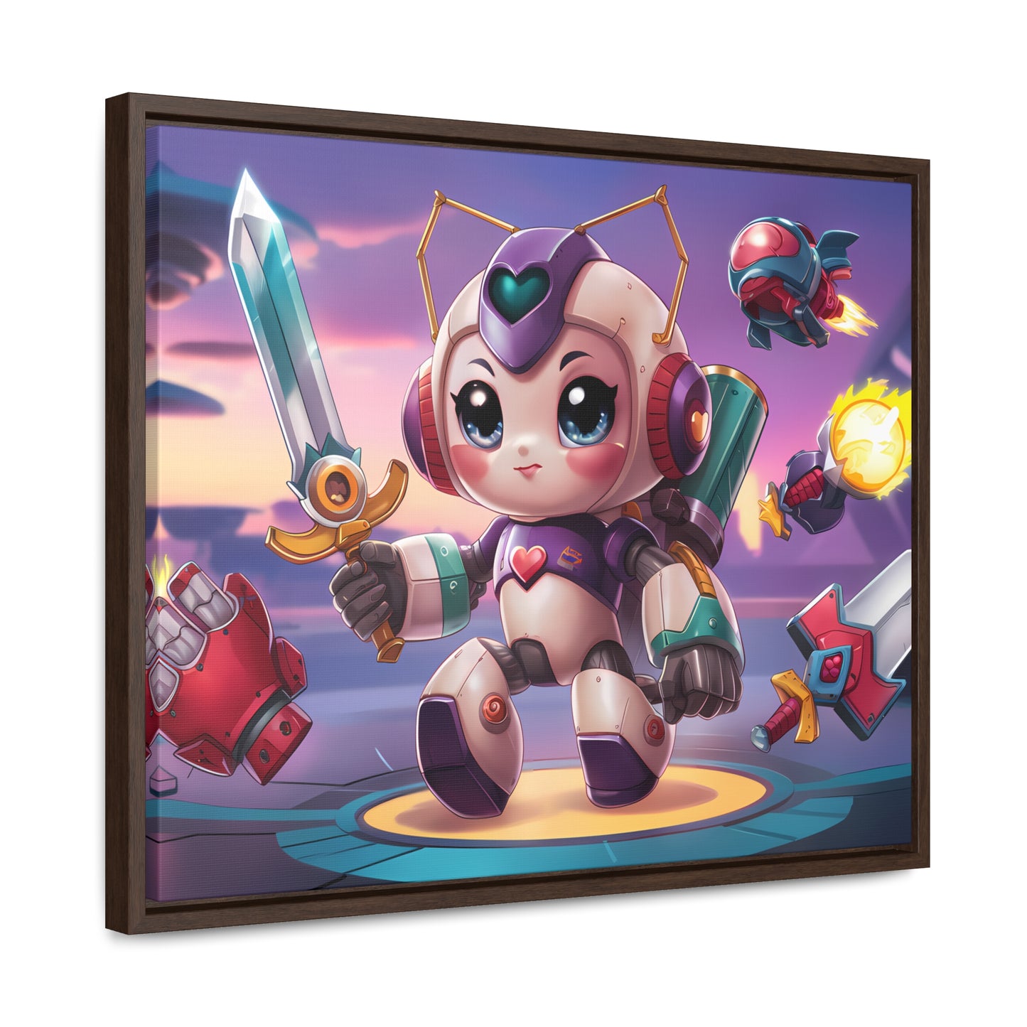 Battle Bot Hero - Gallery Canvas Wraps, Horizontal Frame