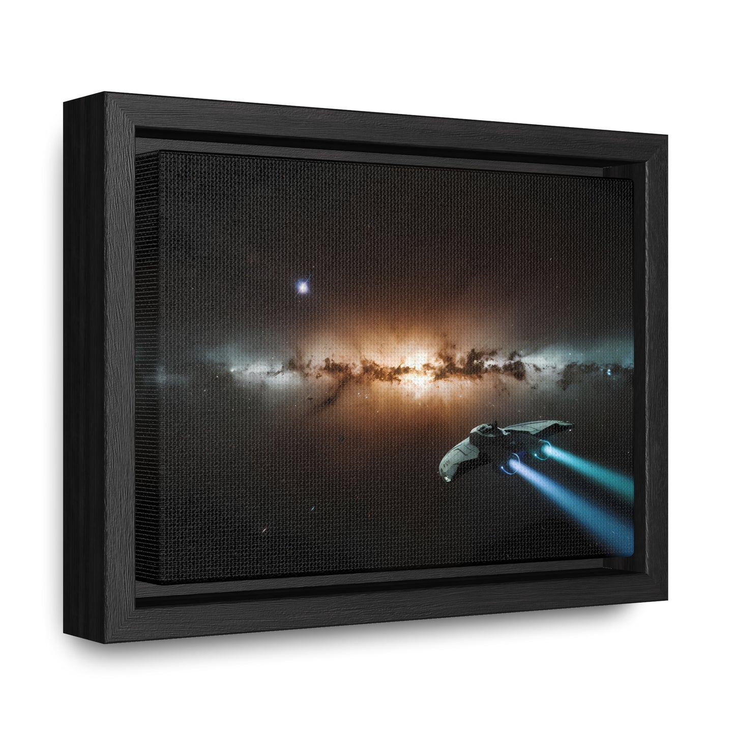 Voyage Through the Cosmic Abyss - Gallery Canvas Wraps, Horizontal Frame