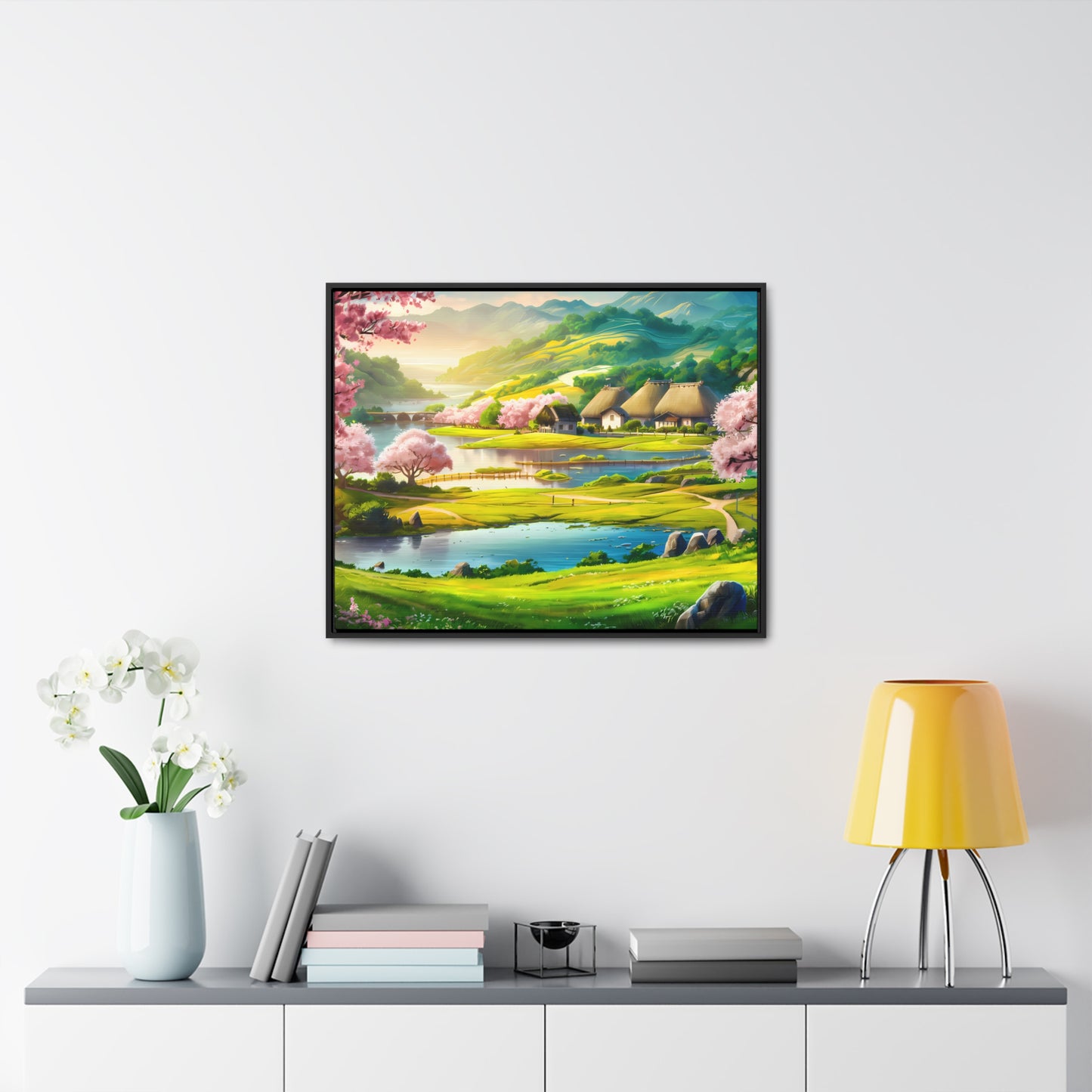 Serenity in Spring Meadows - Gallery Canvas Wraps, Horizontal Frame