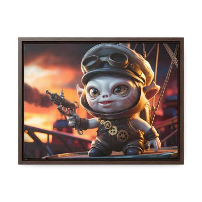 Steampunk Goblin Commander at Dusk - Gallery Canvas Wraps, Horizontal Frame