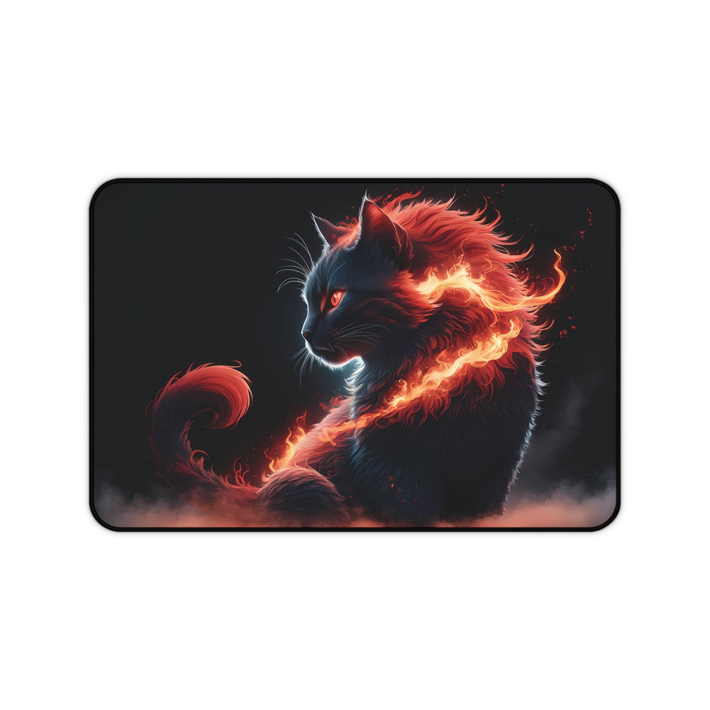 Mystical Fire Cat - Desk Mat