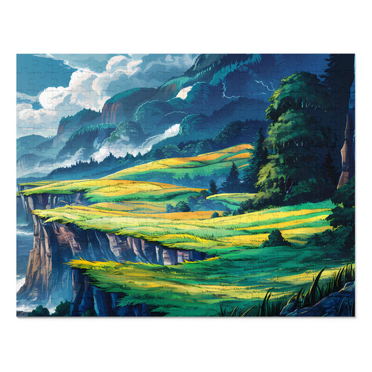 Verdant Cliffs of Serenity - Jigsaw Puzzle (30, 110, 252, 500,1000-Piece)