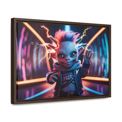 "Neon Spark" - Gallery Canvas Wraps, Horizontal Frame