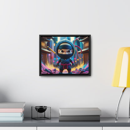 Tiny Ninja, Big Attitude - Gallery Canvas Wraps, Horizontal Frame