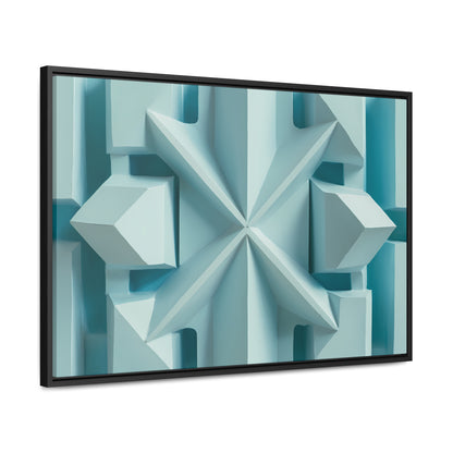 Fractal Symmetry in Ice - Gallery Canvas Wraps, Horizontal Frame