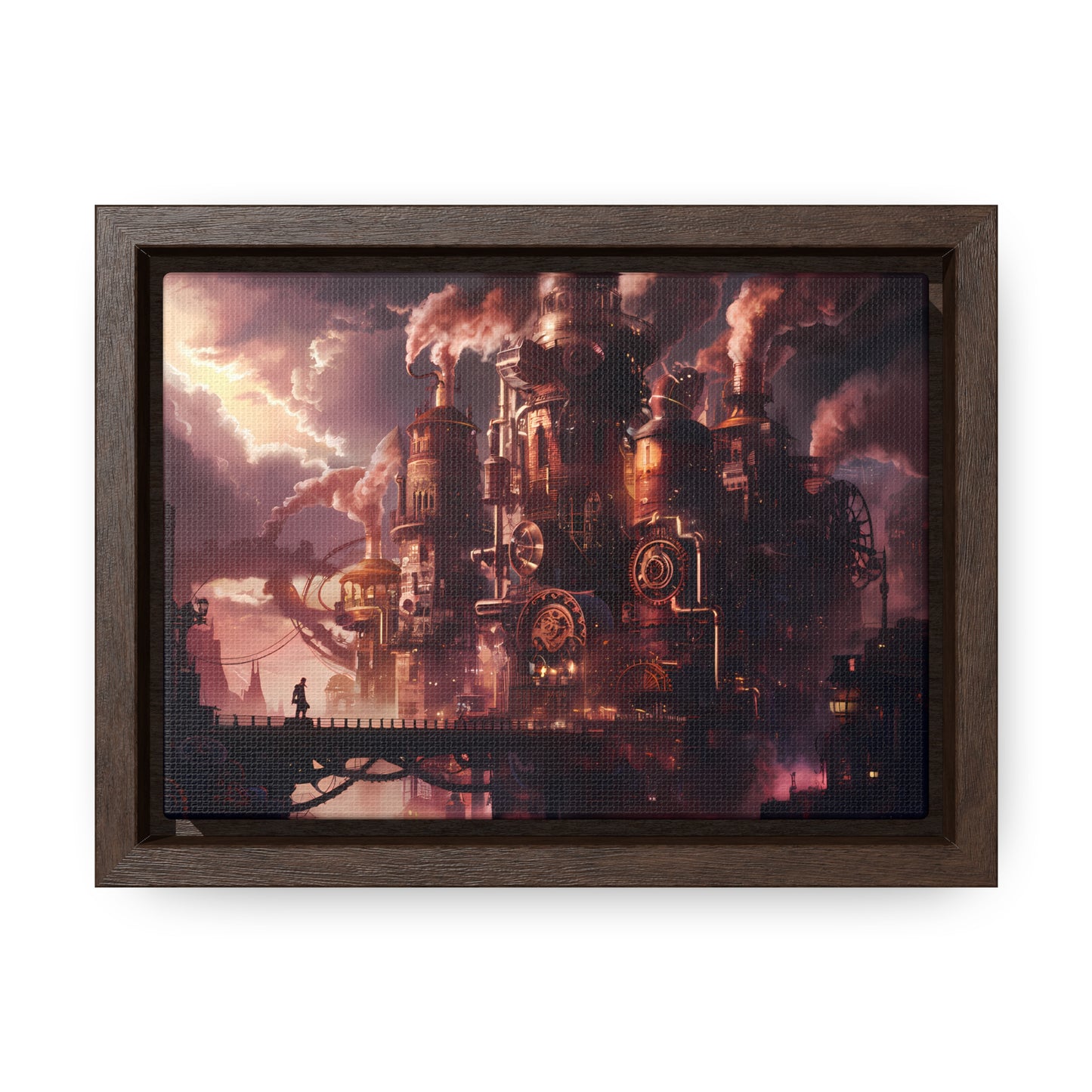 Industrial Twilight - Gallery Canvas Wraps, Horizontal Frame