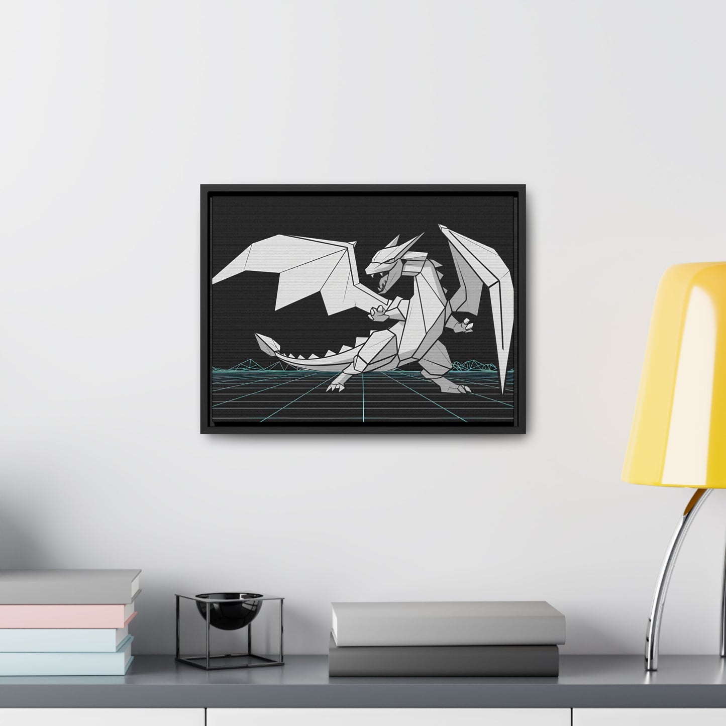 Cyber Dragon Unleashed - Gallery Canvas Wraps, Horizontal Frame