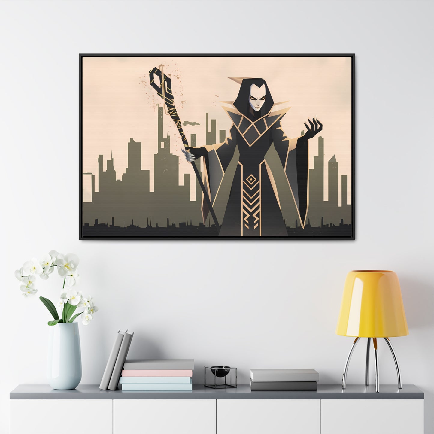 Shadow Sovereign of the Forsaken City - Gallery Canvas Wraps, Horizontal Frame