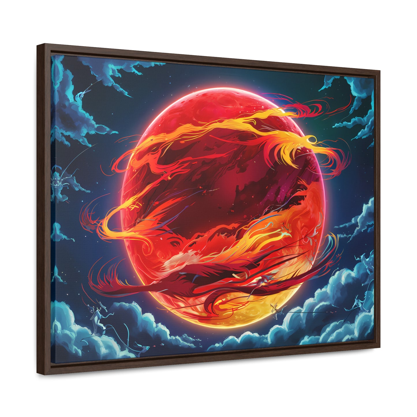 Eclipse of the Eternal Phoenix - Gallery Canvas Wraps, Horizontal Frame