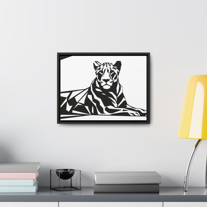 Majestic Geometric Tiger - Gallery Canvas Wraps, Horizontal Frame