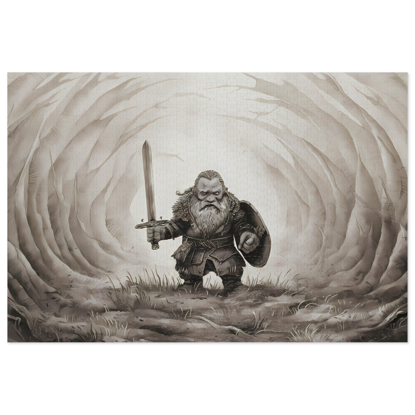 The Last Stand of the Woodland Dwarf - Jigsaw Puzzle (30, 110, 252, 500,1000-Piece)