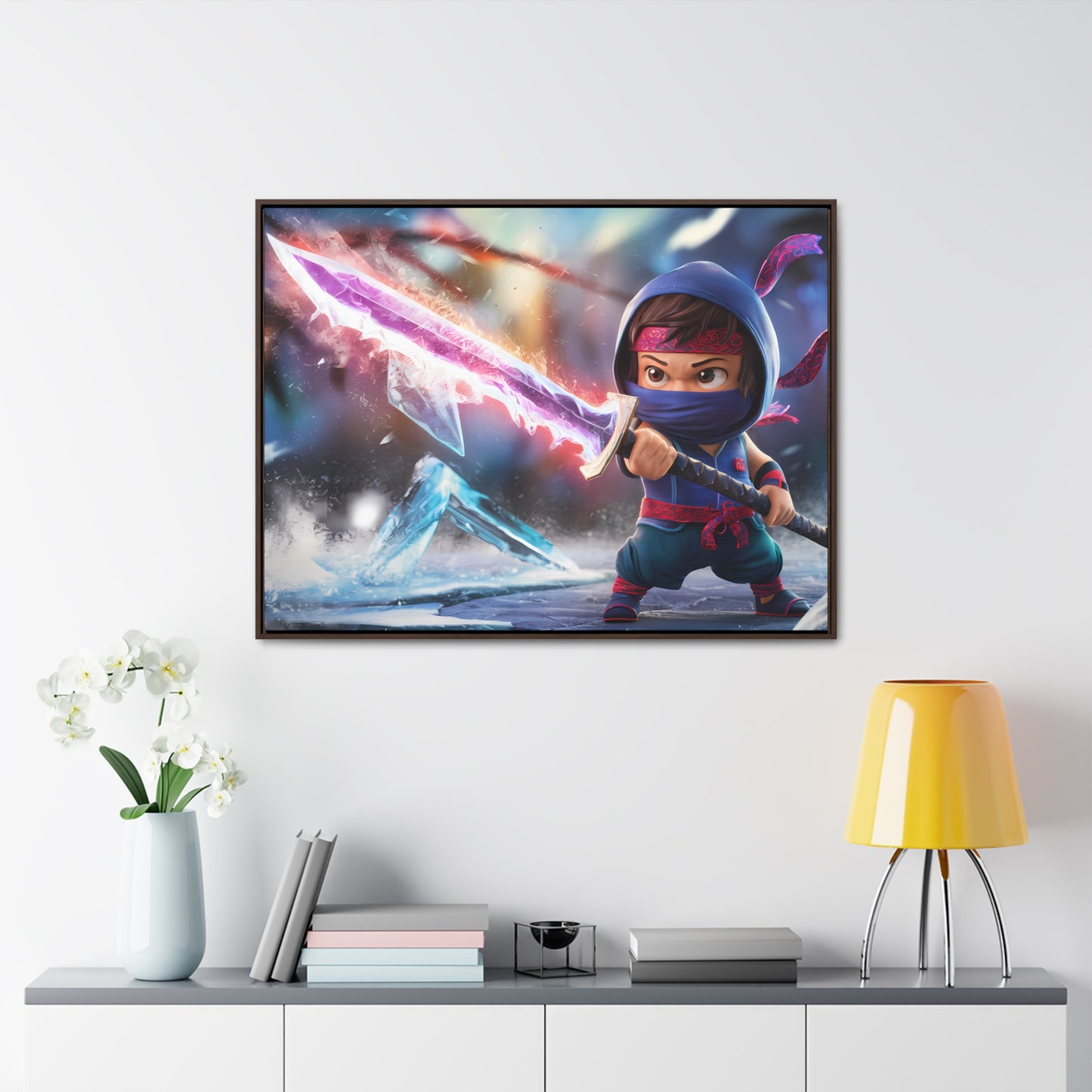 Blade of the Frozen Shadow - Gallery Canvas Wraps, Horizontal Frame