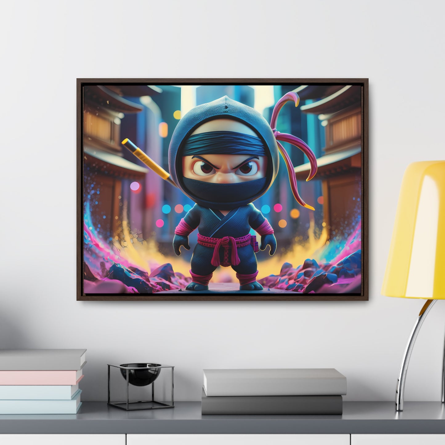 Tiny Ninja, Big Attitude - Gallery Canvas Wraps, Horizontal Frame