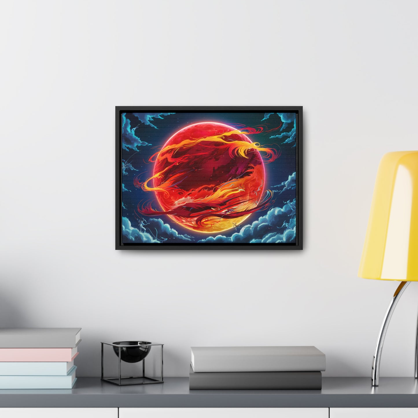 Eclipse of the Eternal Phoenix - Gallery Canvas Wraps, Horizontal Frame