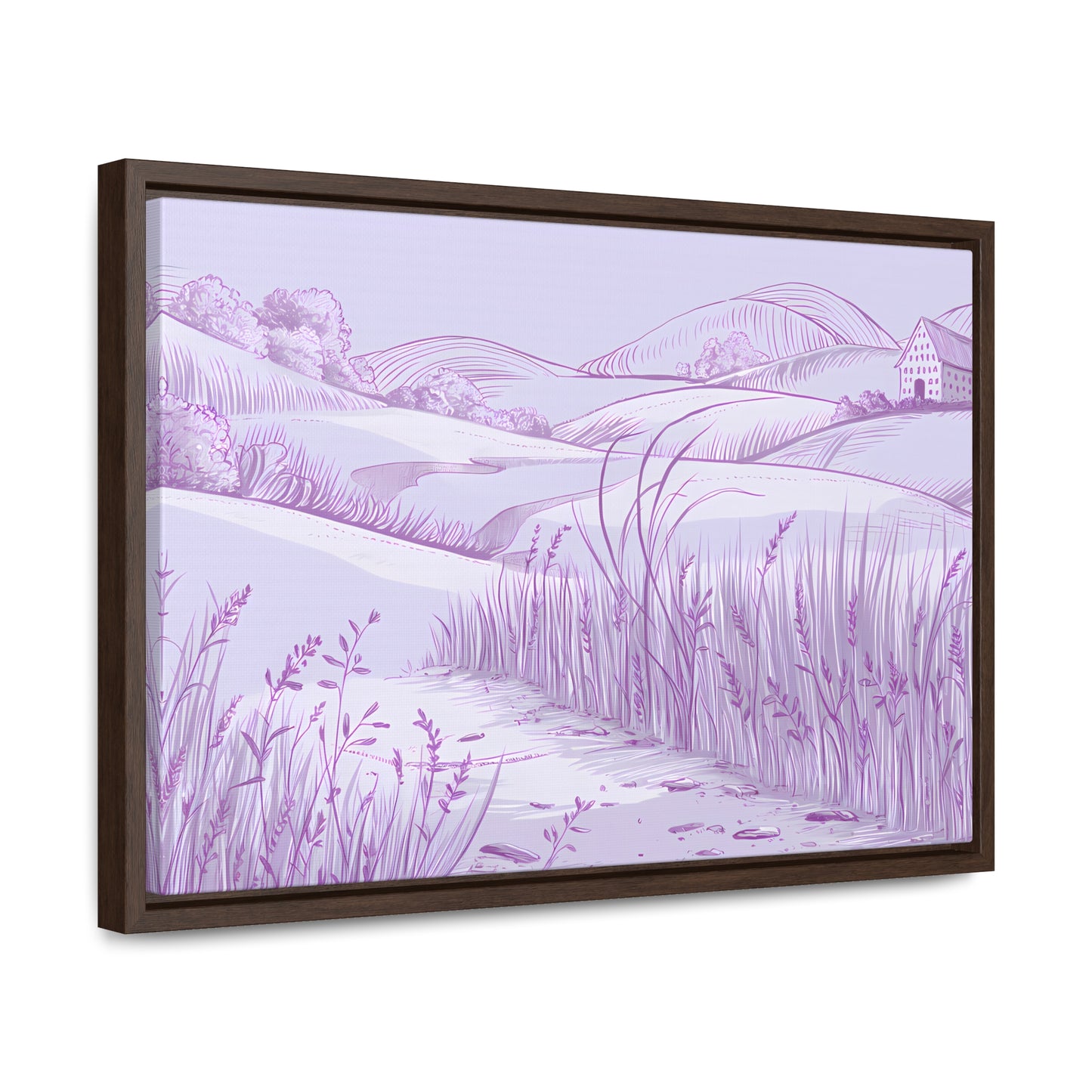 Whispers of the Lavender Hills - Gallery Canvas Wraps, Horizontal Frame