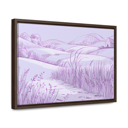 Whispers of the Lavender Hills - Gallery Canvas Wraps, Horizontal Frame