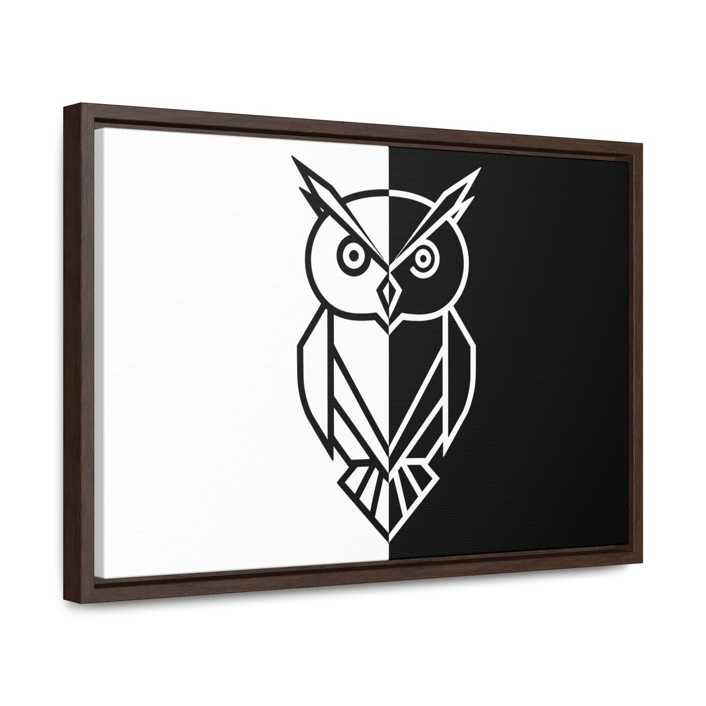 Duality of the Owl - Gallery Canvas Wraps, Horizontal Frame