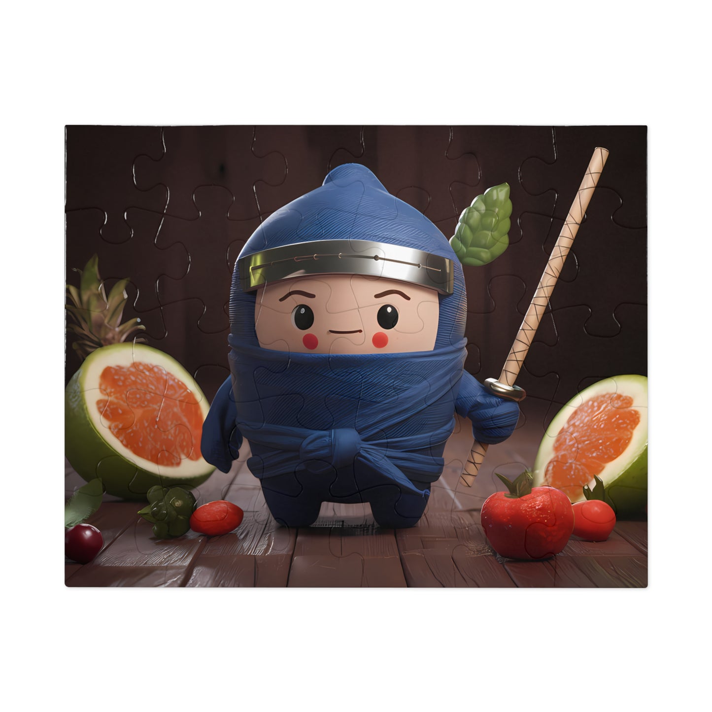 Fruity Ninja in Training - Jigsaw Puzzle (30, 110, 252, 500,1000-Piece)