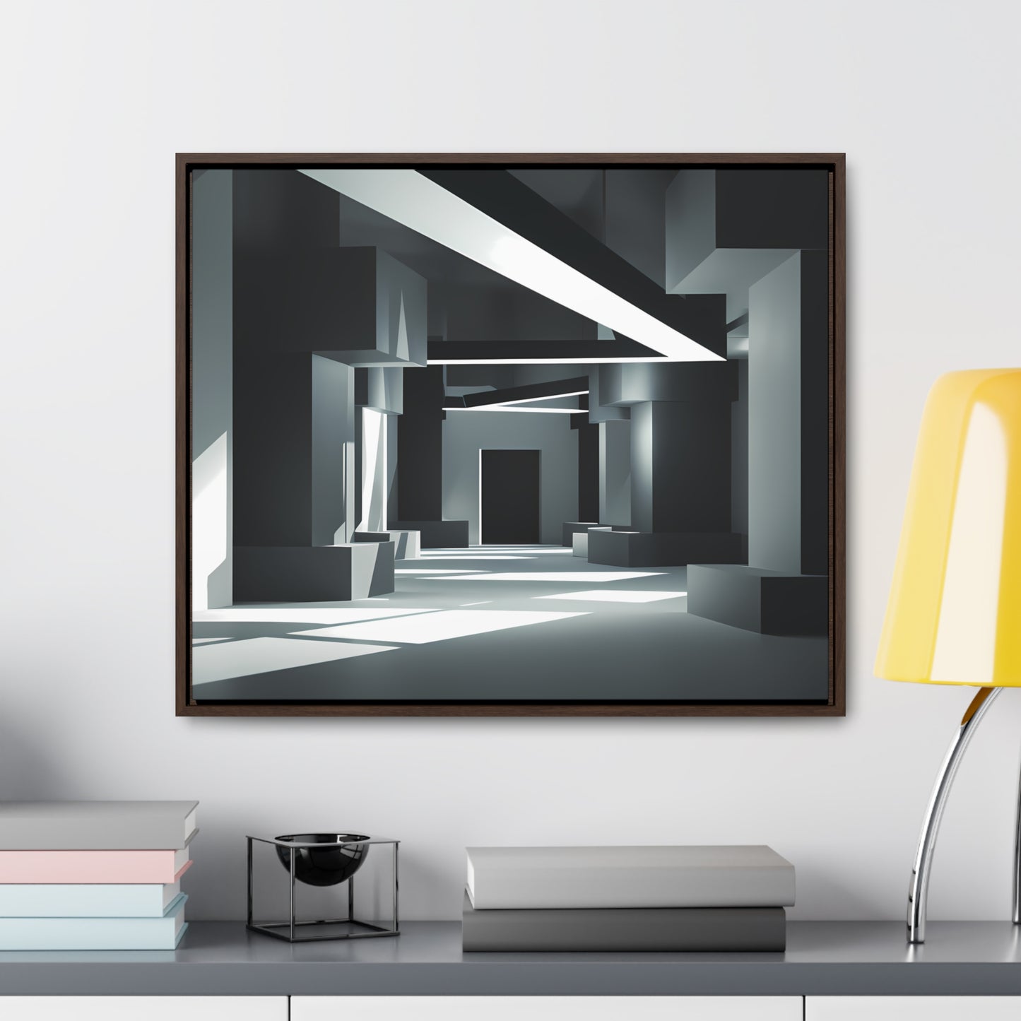 Echoes of Geometry - Gallery Canvas Wraps, Horizontal Frame