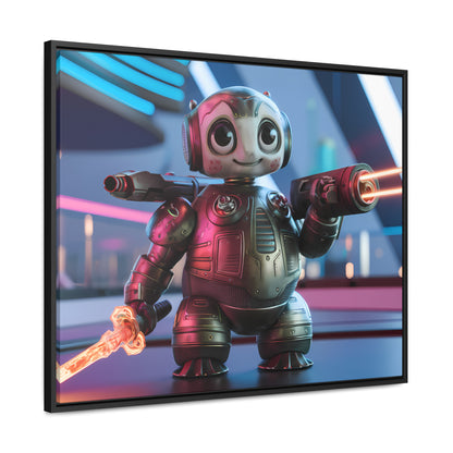 Galactic Guardian Bot - Gallery Canvas Wraps, Horizontal Frame