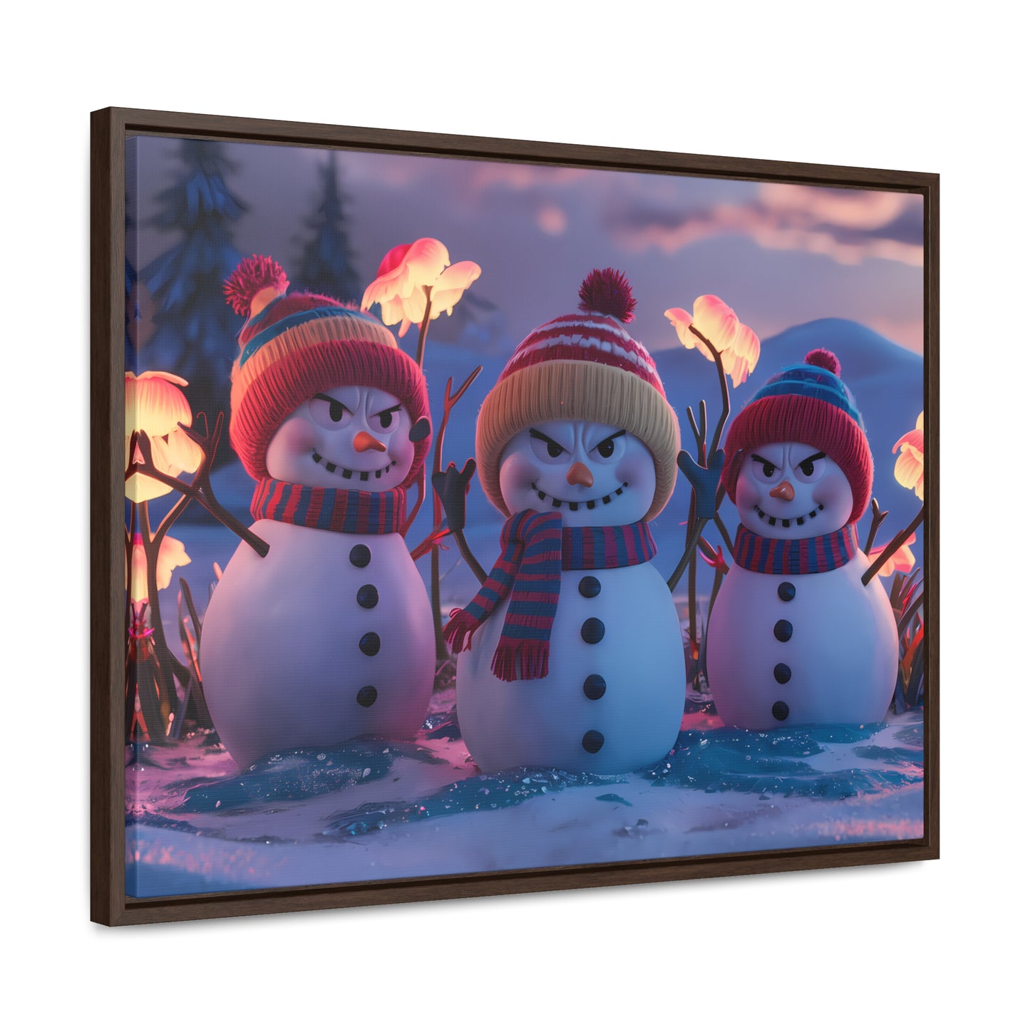 Frosty Troublemakers - Gallery Canvas Wraps, Horizontal Frame