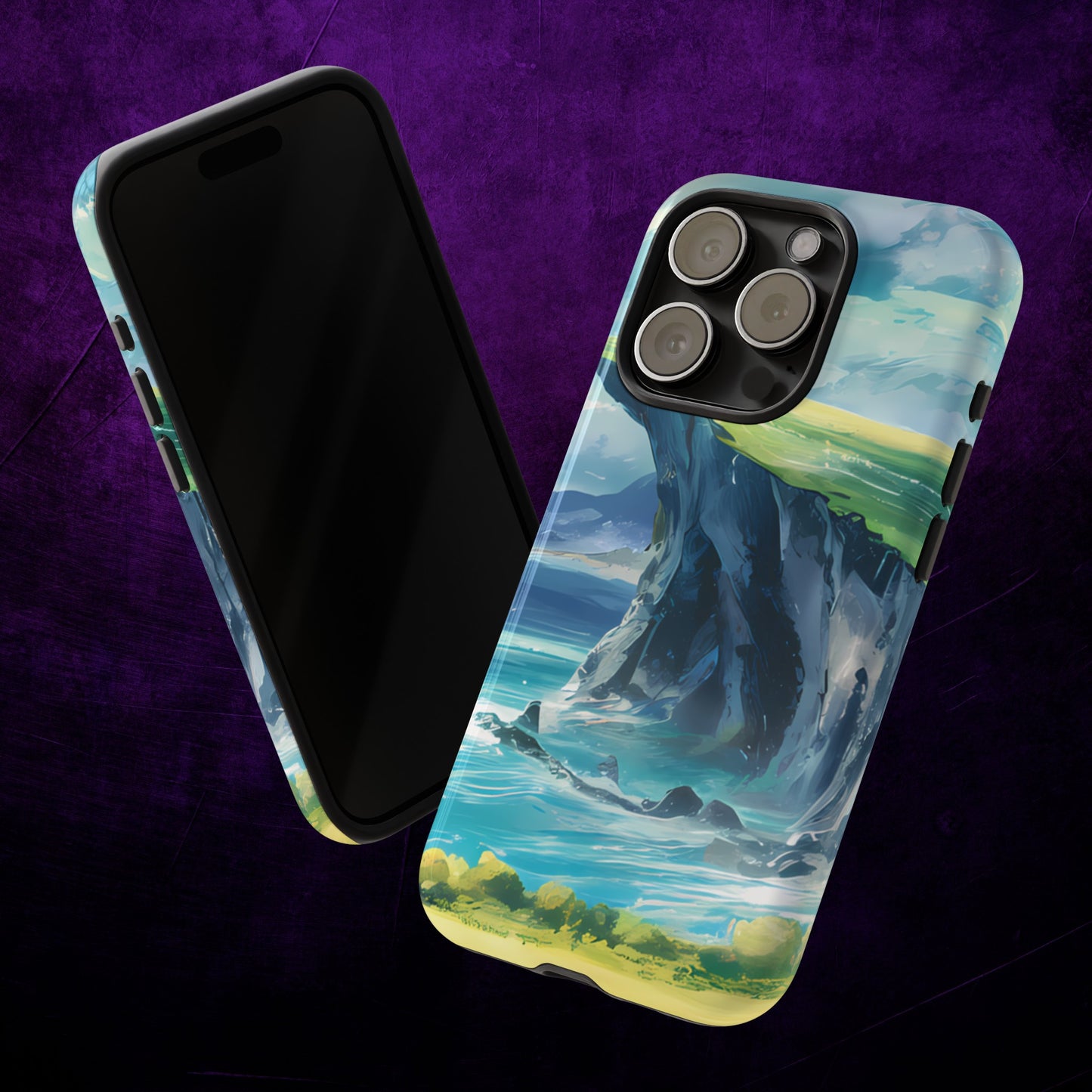 Anime Cliff by the Sea - Smartphone Tough Cases