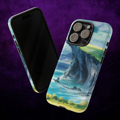 Anime Cliff by the Sea - Smartphone Tough Cases