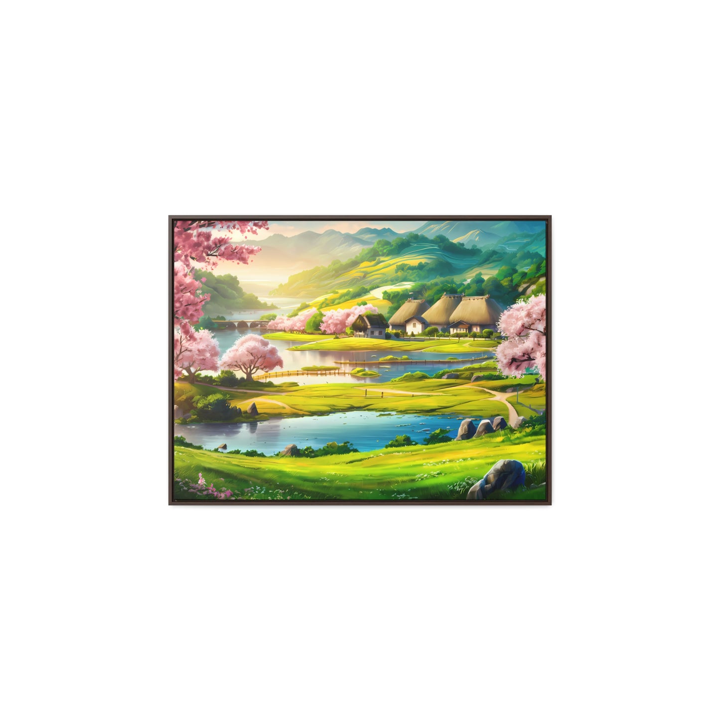 Serenity in Spring Meadows - Gallery Canvas Wraps, Horizontal Frame