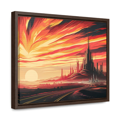 Twilight of the Metropolis - Gallery Canvas Wraps, Horizontal Frame