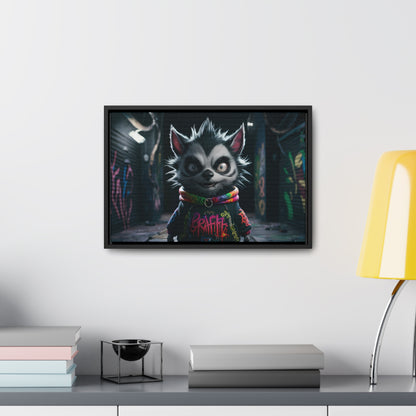 Urban Graffiti Rebel - Gallery Canvas Wraps, Horizontal Frame