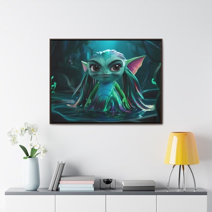 Guardian of the Enchanted Lagoon - Gallery Canvas Wraps, Horizontal Frame