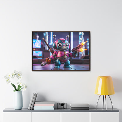 Robo-Samurai Defender - Gallery Canvas Wraps, Horizontal Frame