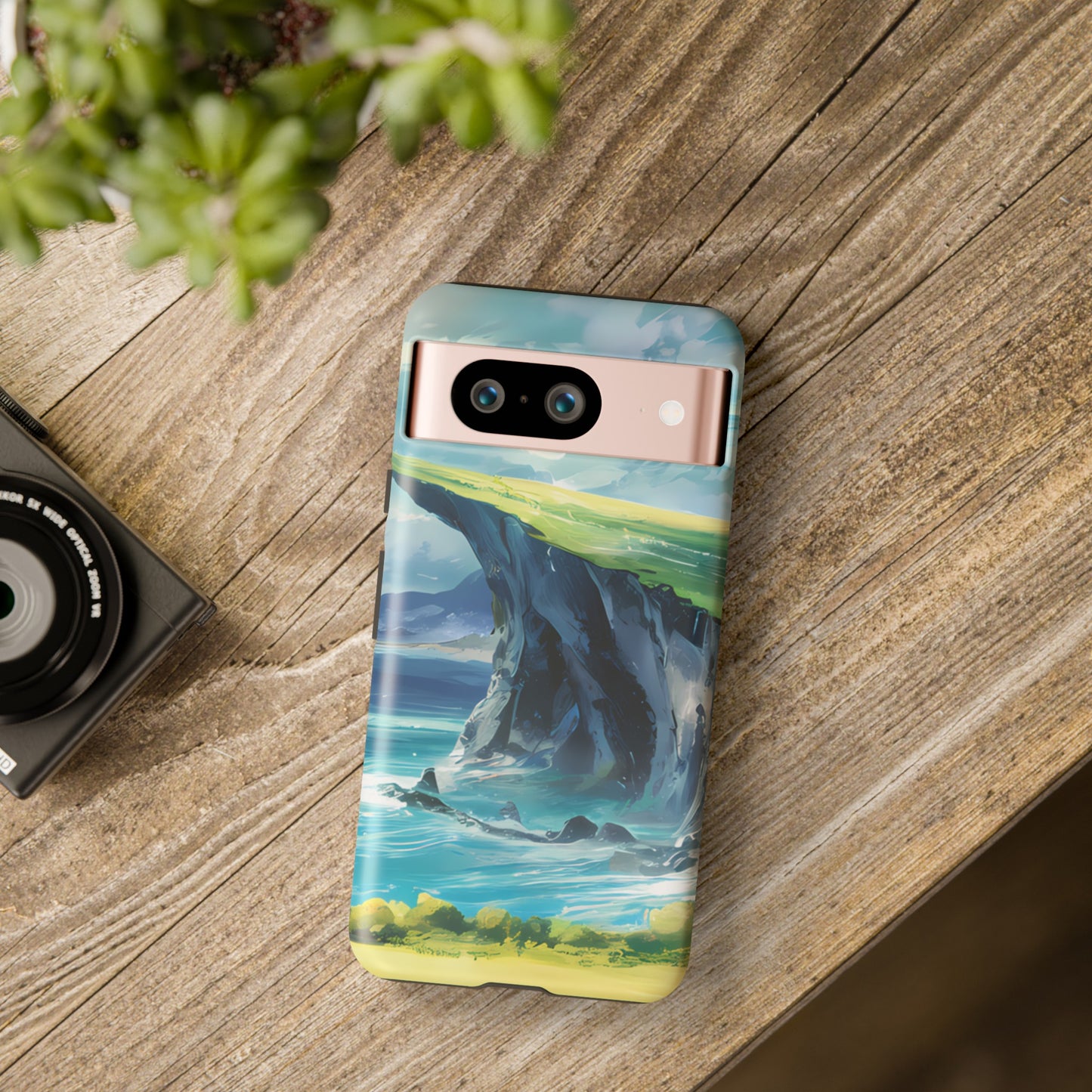 Anime Cliff by the Sea - Smartphone Tough Cases