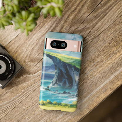 Anime Cliff by the Sea - Smartphone Tough Cases