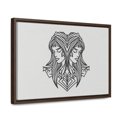 Dual Reflections - Gallery Canvas Wraps, Horizontal Frame